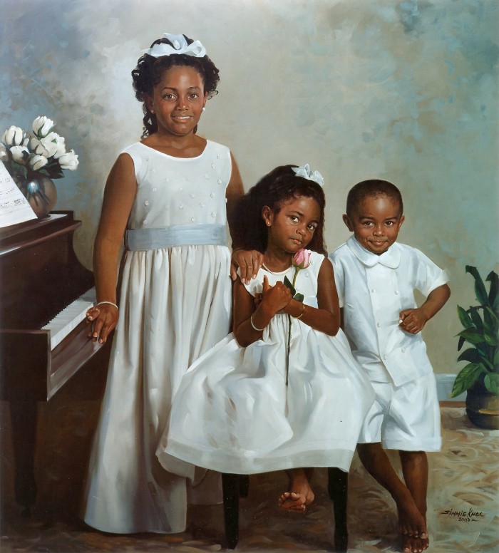 Simmie Knox Family Portrait - African American Art Liaison Noel