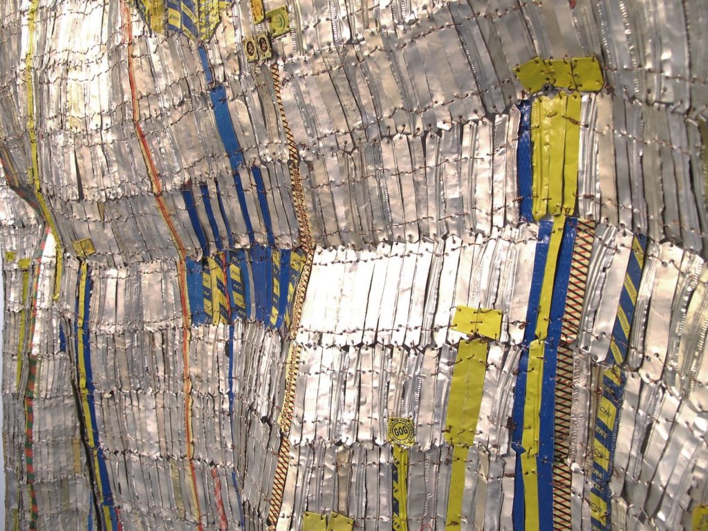 El Anatsui Metal Tapestry Detail